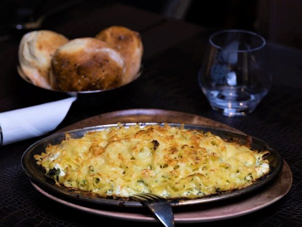 Tagliatelles Feta Gratinées